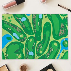 Golf Course Par Golf Course Green Copy Cosmetic Bag (xxl) by Nexatart