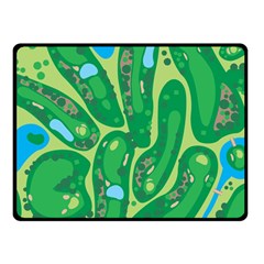 Golf Course Par Golf Course Green Copy Double Sided Fleece Blanket (small)  by Nexatart