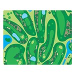 Golf Course Par Golf Course Green Copy Double Sided Flano Blanket (Large)  80 x60  Blanket Front