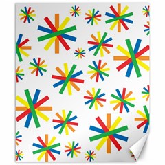 Celebrate Pattern Colorful Design Canvas 8  X 10  by Nexatart