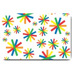 Celebrate Pattern Colorful Design Large Doormat  by Nexatart