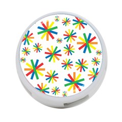 Celebrate Pattern Colorful Design 4-port Usb Hub (two Sides) by Nexatart