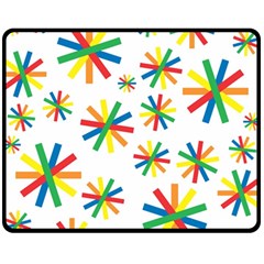 Celebrate Pattern Colorful Design Fleece Blanket (medium)  by Nexatart