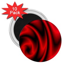 Background Red Color Swirl 2 25  Magnets (10 Pack)  by Nexatart