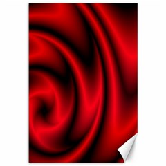 Background Red Color Swirl Canvas 12  X 18  by Nexatart