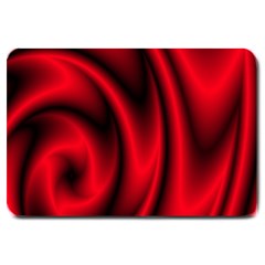 Background Red Color Swirl Large Doormat  by Nexatart