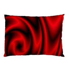 Background Red Color Swirl Pillow Case by Nexatart