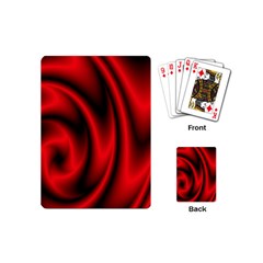 Background Red Color Swirl Playing Cards Single Design (mini) by Nexatart