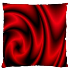 Background Red Color Swirl Large Cushion Case (two Sides) by Nexatart