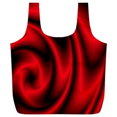 Background Red Color Swirl Full Print Recycle Bag (XL)