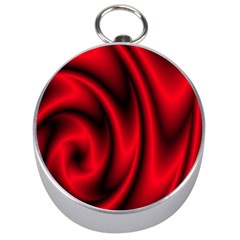 Background Red Color Swirl Silver Compasses by Nexatart