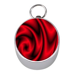 Background Red Color Swirl Mini Silver Compasses by Nexatart