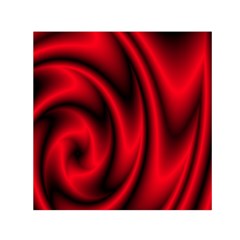 Background Red Color Swirl Small Satin Scarf (square)