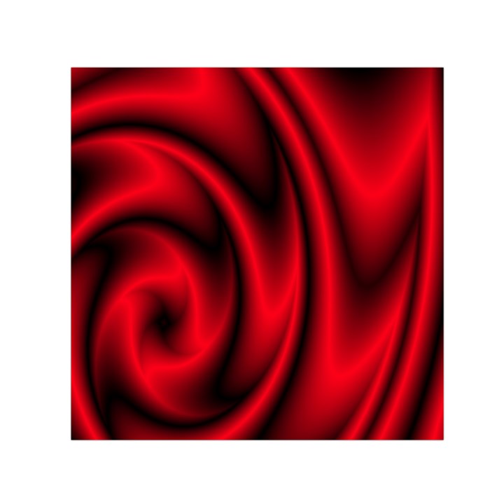 Background Red Color Swirl Small Satin Scarf (Square)