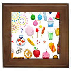 Summer Fair Food Goldfish Framed Tiles by Nexatart