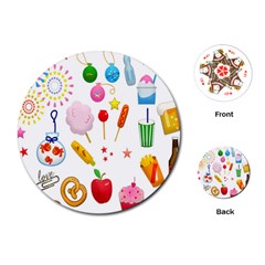 Summer Fair Food Goldfish Playing Cards Single Design (round) by Nexatart