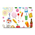 Summer Fair Food Goldfish Plate Mats 18 x12  Plate Mat