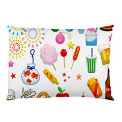 Summer Fair Food Goldfish Pillow Case by Nexatart