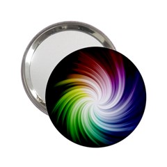 Rainbow Swirl Twirl 2 25  Handbag Mirrors by Nexatart