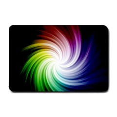 Rainbow Swirl Twirl Small Doormat  by Nexatart