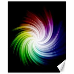 Rainbow Swirl Twirl Canvas 11  X 14  by Nexatart