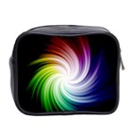 Rainbow Swirl Twirl Mini Toiletries Bag (Two Sides) Back