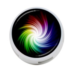 Rainbow Swirl Twirl 4-port Usb Hub (one Side) by Nexatart