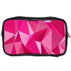 Pattern Halftone Geometric Toiletries Bag (two Sides) by Nexatart