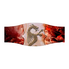 Wonderful Chinese Dragon With Flowers On The Background Stretchable Headband by FantasyWorld7