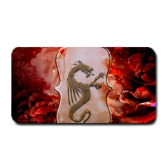 Wonderful Chinese Dragon With Flowers On The Background Medium Bar Mats by FantasyWorld7