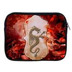 Wonderful Chinese Dragon With Flowers On The Background Apple iPad 2/3/4 Zipper Cases Front