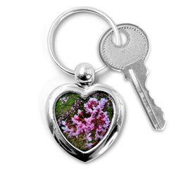 Redbud In April Key Chain (heart) by Riverwoman