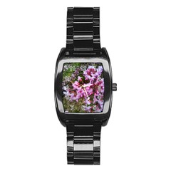 Redbud In April Stainless Steel Barrel Watch by Riverwoman