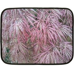 Fineleaf Japanese Maple In April Double Sided Fleece Blanket (mini)  by Riverwoman