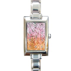 Fineleaf Japanese Maple Highlights Rectangle Italian Charm Watch by Riverwoman