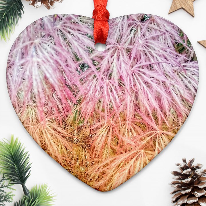 Fineleaf Japanese Maple highlights Ornament (Heart)