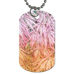 Fineleaf Japanese Maple Highlights Dog Tag (two Sides) by Riverwoman