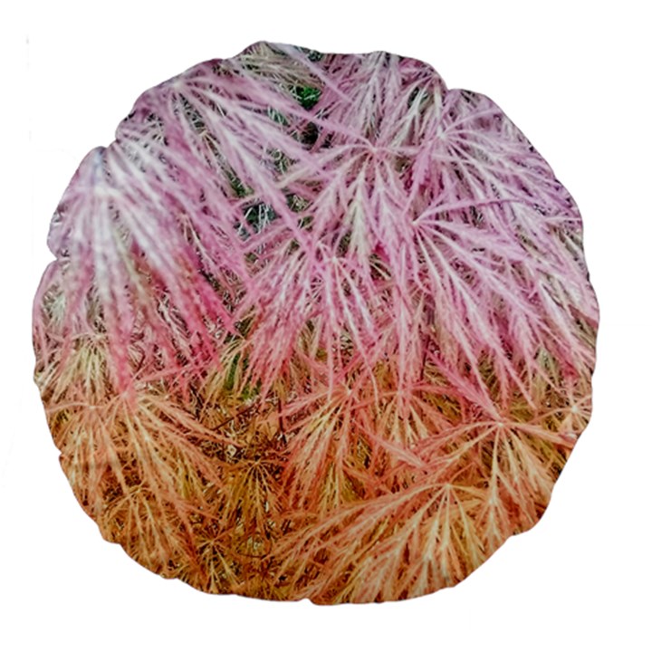 Fineleaf Japanese Maple highlights Large 18  Premium Round Cushions