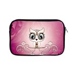 Cute Little Owl With Hearts Apple MacBook Pro 13  Zipper Case Front