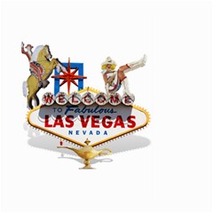 Las Vegas Welcome Sign Icons Large Garden Flag (two Sides) by Gravityx9