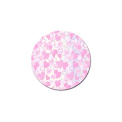 Valentine Background Hearts Bokeh Golf Ball Marker by Nexatart