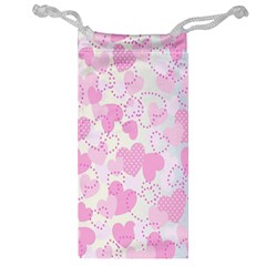 Valentine Background Hearts Bokeh Jewelry Bag by Nexatart