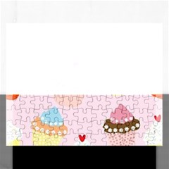 Eat Cupcakes Rectangular Jigsaw Puzzl by WensdaiAmbrose