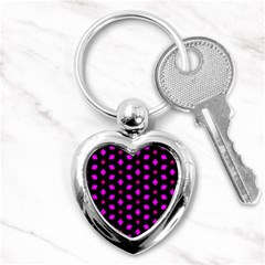 Pattern Stars Squares Texture Key Chain (heart) by Nexatart