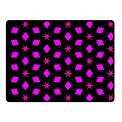 Pattern Stars Squares Texture Fleece Blanket (small) by Nexatart