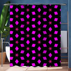 Pattern Stars Squares Texture Shower Curtain 60  X 72  (medium)  by Nexatart