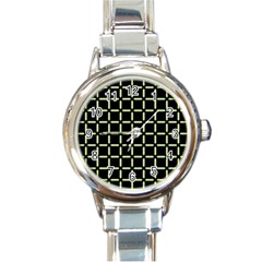 Pattern Digital Seamless Texture Round Italian Charm Watch by Nexatart