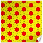 Pattern Red Star Texture Star Canvas 16  x 16  15.2 x15.41  Canvas - 1