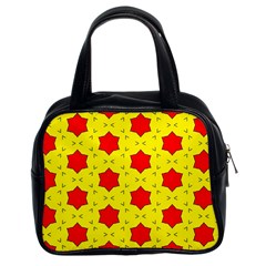 Pattern Red Star Texture Star Classic Handbag (two Sides) by Nexatart