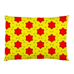 Pattern Red Star Texture Star Pillow Case by Nexatart